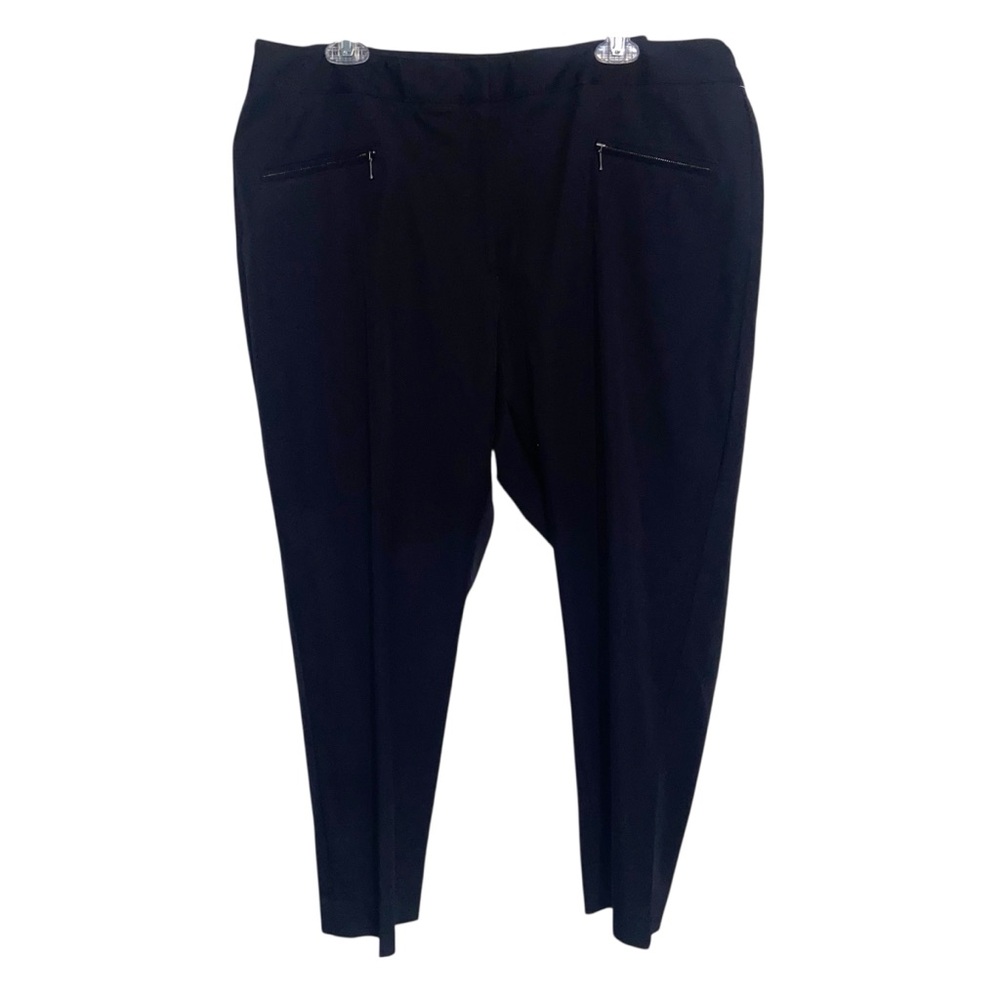 Talbots Pants Womens Plus Size 18W Heritage Business Casual Black Stretch NWT